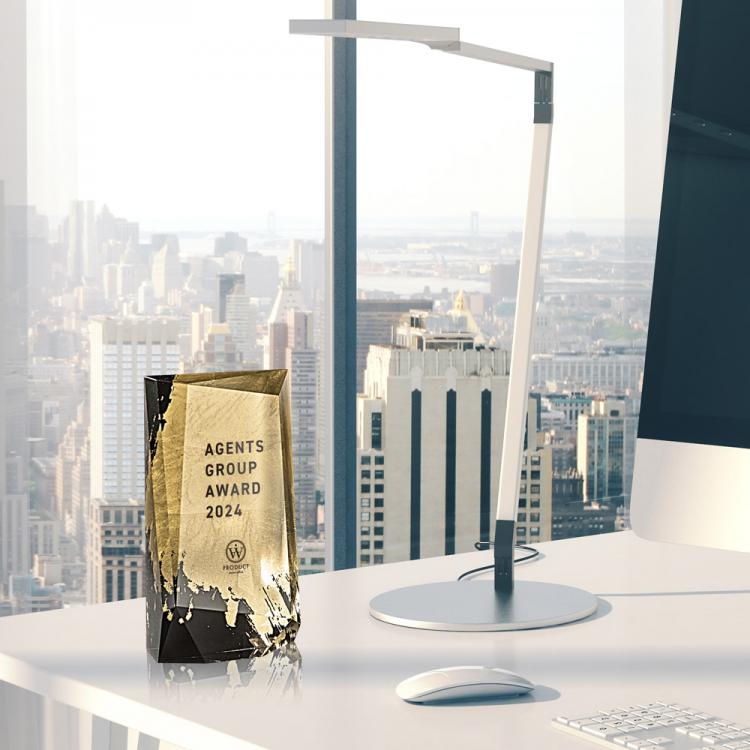 金箔クリスタルトロフィー レオンドーロ AL-801