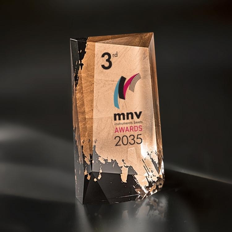 金箔クリスタルトロフィー レオンドーロ AL-801