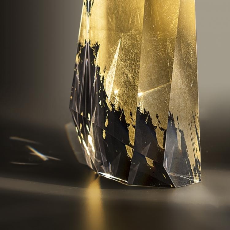 金箔クリスタルトロフィー レオンドーロ AL-801