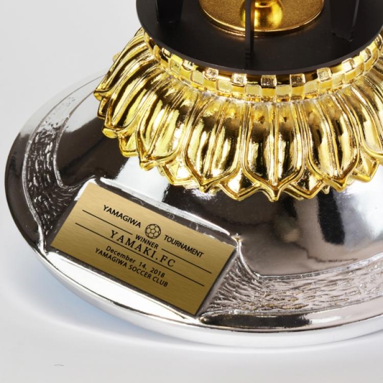 イタリア製サッカートロフィー ゴールデンフット LG-15310