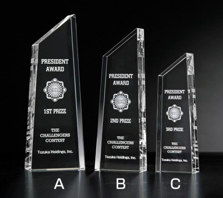 光学ガラス製トロフィー S-L94-03