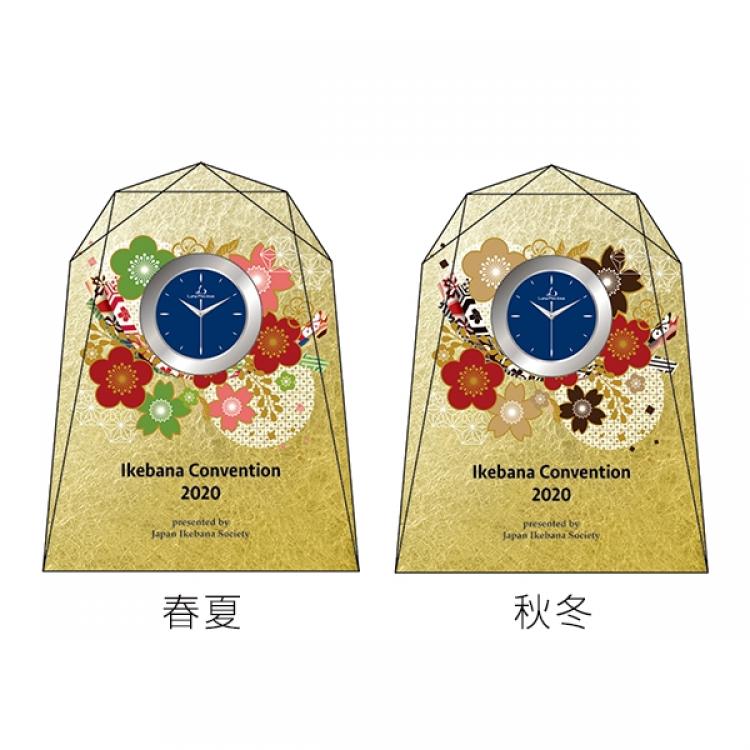 金箔クリスタル置時計 M-LS-101