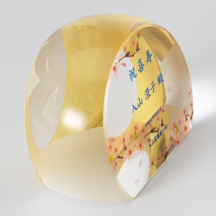 金箔クリスタルペーパーウェイト M-SOG-040