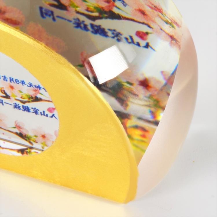 金箔クリスタルペーパーウェイト M-SOG-040